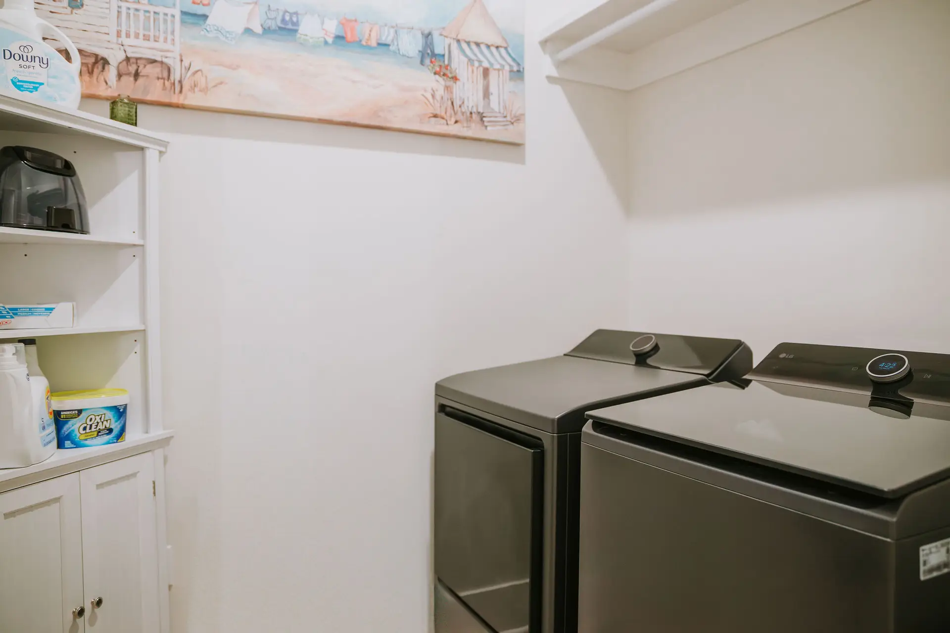 In-home washer and dryer at The NERV Haven for Keesler TDY travelers