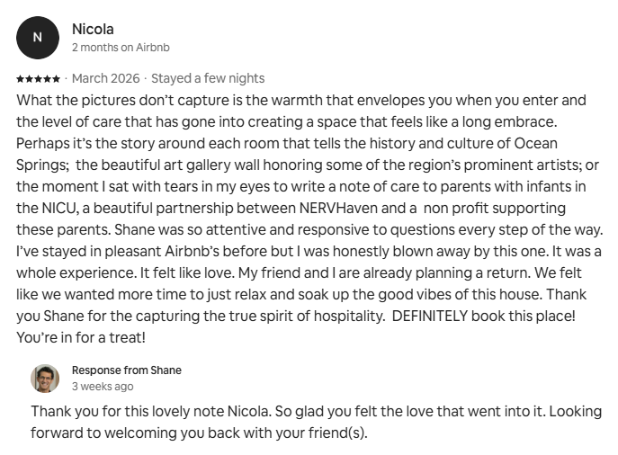 5 Star review from Nicola