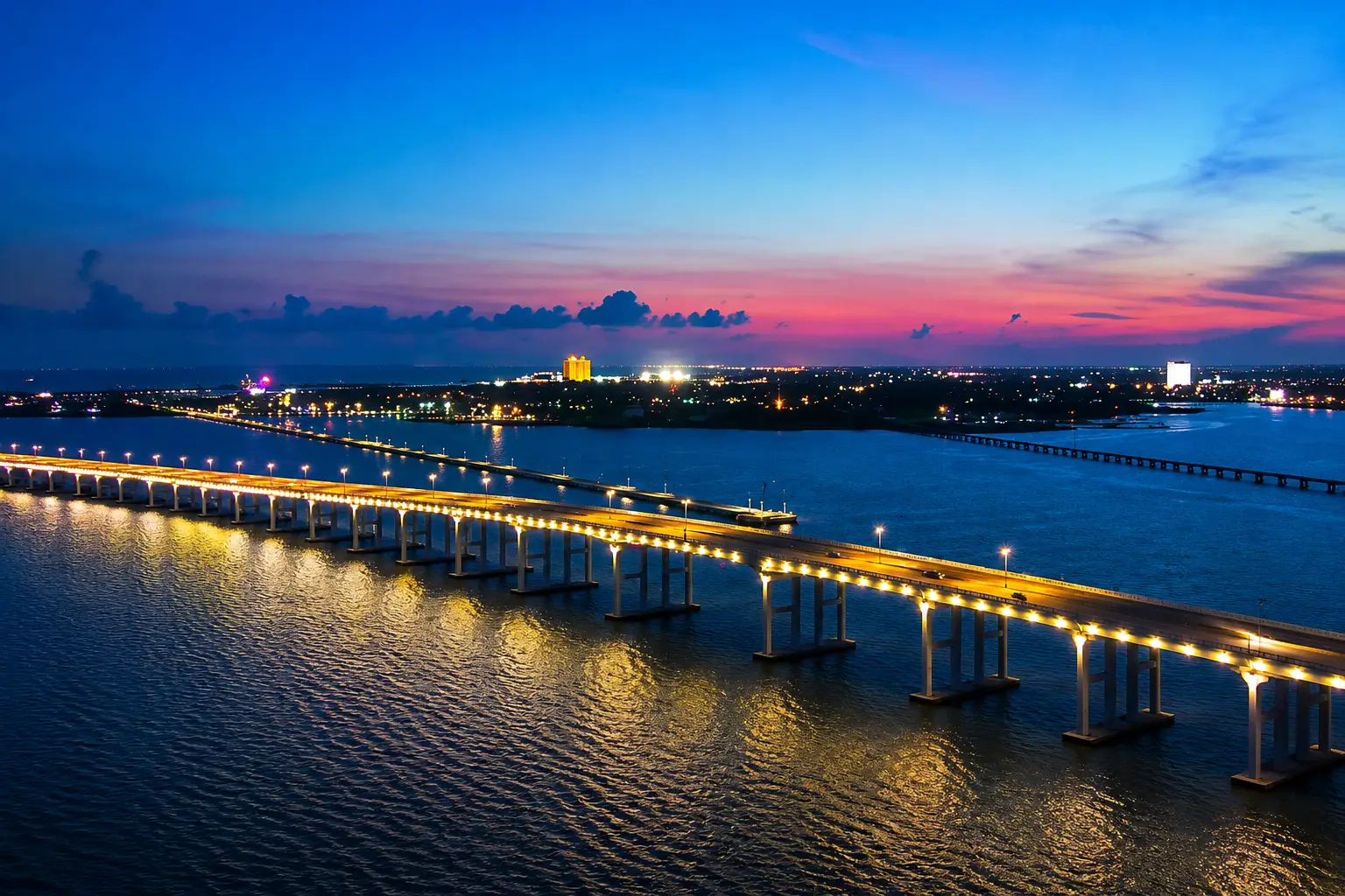 Bridge between Biloxi and Ocean Springs.